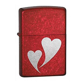 Bật Lửa Zippo 24183 - Bật Lửa Zippo Double Heart Candy Red