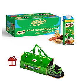 >> SO SÁNH GIÁ SỮA MILO NGŨ CỐC 180MLX3 | Shopee Lazada Sendo Tiki 202 Sữa lúa mạch ngũ cốc Nestlé MILO Teen bữa sáng 200 ml (24x200 ml) + Tặng túi du lịch