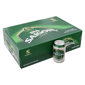 Thùng 24 bia Sài Gòn Larger 330ml - 13328