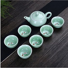 Mua Bộ ấm chén uống trà Cá 3D