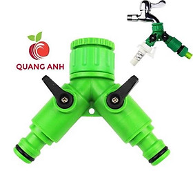 Mua Đầu chia vòi nước  van chữ Y chia 2 đường nước có van khoá phi 27mm