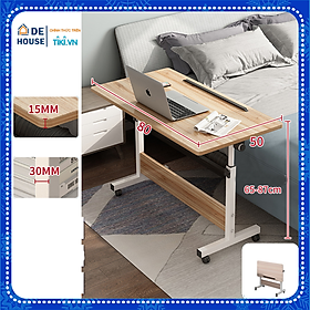 Mua Bàn Làm Việc Tăng Giảm Chiều Cao Điều Chỉnh Độ Nghiêng  Bàn Học Gấp Gọn Có Bánh Xe Kích Thước 80x50cm