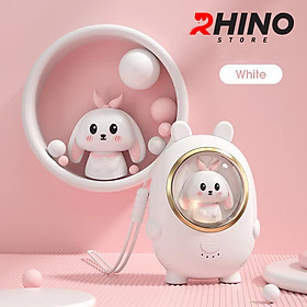 Máy sưởi ấm mini chạy pin cầm tay đèn LED Rhino W301, 3 mức độ nhiệt,  Làm ấm nhanh - Hàng chính hãng