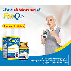 Hỗ trợ tim mạch, giảm nguy cơ xơ vừa động mạch do cholesterol Fons Q10