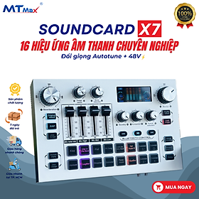 Mua Combo Karaoke Thu Âm Livestream Gia Đình - Soundcard X7 + Micro H1  Hàng Chính Hãng