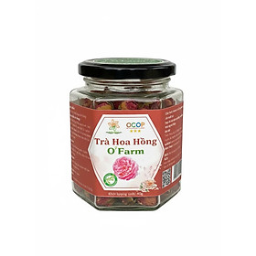 Trà Hoa Hồng O'Farm Sấy Khô Nguyên Bông – Trà Hoa Hồng OCOP 3 sao, Thiên Nhiên Thanh Nhiệt, Đẹp Da, Thơm Dịu