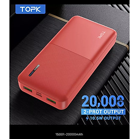 Sạc Dự Phòng TOPK I2009/I2009Q 20000MAh Sạc Nhanh PD QC3.0 Cho iPhone HUAWEi Samsung - Hàng nhập khẩu