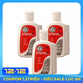 Bộ 3 Chai Dầu nóng Hàn Quốc Antiphlamine ( Chai100ml )
