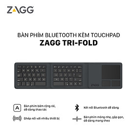 Bàn phím gấp 3 ZAGG Universal Keyboards - Tri Folding 103203612 - Hàng chính hãng