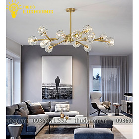 Mua Đèn trần Chùm Pha Lê HERA 9557 kiểu dáng Hiện đại   có 2 Loại 8 và 15 Bóng  Trang Trí Nội Thất Phòng Khách  Phòng ngủ  Phòng Ăn