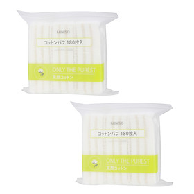 Combo 2 gói Bông Tẩy trang Miniso Japan (180 miếng x 2 gói)
