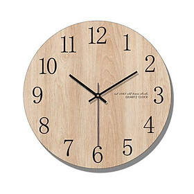 20 MẪU ĐỒNG HỒ - Đồng hồ Gỗ treo tường chất liệu gỗ máy kim thiết kế in theo yêu cầu trang trí nhà và quán café
