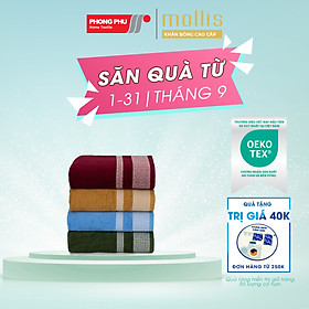 Mua Khăn Tắm Mollis Cotton 70x140cm Khăn Cao Cấp Mềm Mịn Thấm Hút Không Ra Màu Không Xù Đồ Lông Gia Đình Spa Khách Sạn BM1K