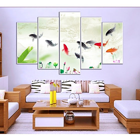 Tranh cá chép- cửu ngư hội tụ 20463