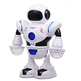 Electronic Dancing Robot for Kids Mini Robot Toys with Colorful Flashing Lights Cool Sounds Birthday Gift for Boys and