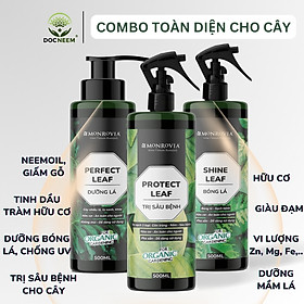 Combo phân bón toàn diện MONROVIA hữu cơ giúp cây khỏe, lá xanh mướt cho cây cảnh, dung tích 1.5l