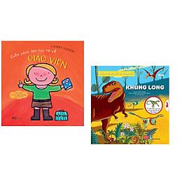 Combo 2 cuốn Cuốn sách lớn rực rỡ về giáo viên + Bách khoa tri thức đa tương tác - Khủng long
