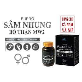 Sâm Nhung Bổ Thận Mw2 - Khỏi Lo Vấn Đề Sinh Lý - Dùng Cho Cả Nam Và Nữ - Tiêu Chuẩn Châu Âu - Lọ 30 Viên