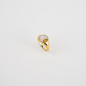 Nhẫn Ngọc Trai FW Thiết Kế Cao Cấp UK Style (Ray of Sun Mother of Pearl) - MOON Jewelry