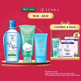 Bộ sản phẩm Senka làm sạch và chống nắng dành cho da...