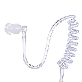 Tai Nghe Dây Xoắn 1 Bên Có Mic Chống Bức Xạ Kèm Nút Tai Nghe