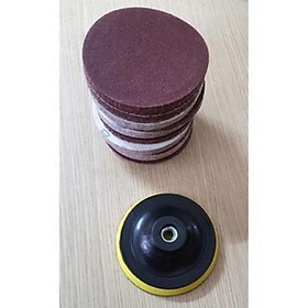 Mua Giấy giáp nhám 10 miếng + 1 đế dính 100mm