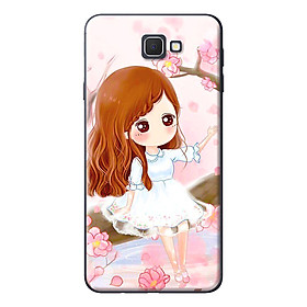 Ốp Lưng Dành Cho Samsung Galaxy J7 Prime - Anime Cô Gái Hoa Anh Đào