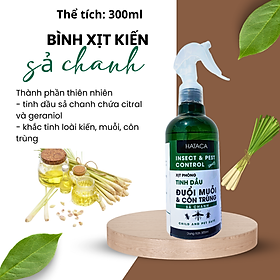 Mua Bình xịt kiến hataca tinh dầu sả chanh -100% từ thiên nhiên