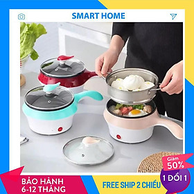 Mua Nồi Lẩu Mini 2 Tầng Đa Năng Chống Dính Tặng Xửng Hấp