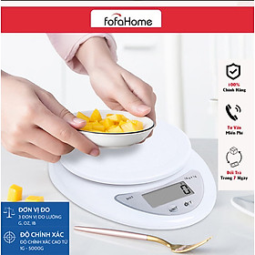 Cân Tiểu Ly Điện Tử Mini Nhà Bếp Cân Thực Phẩm Loại 5Kg Tiện Lợi Cân Tiểu Ly Điện Tử Nhà Bếp Mini Làm Bánh Đồ Ăn Nguyên Liệu Chính Xác Cao Tặng Kèm Pin