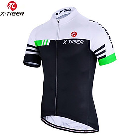 X-Tiger Cycling Jersey Set Set Men's Cycling Set Summer Outdoor Sport Xe đạp mặc quần áo xe đạp thoáng khí MTB Bộ đồ đạp xe Color: XM-DBT-02303 Size: S