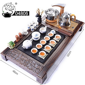 Mua Bàn trà điện mã 048 gỗ sồi mặt đá - bàn trà điện thông minh đa năng - bảo hành 12 tháng - làm quà tặng  quà biếu lịch sự  sang trọng  ý nghĩa