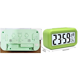 Mua Đồng hồ led để bàn báo thức điện tử LCD đa chức năng cảm biến đèn nền ban đêm  nhiệt độ thời gian  lịch ngày tháng