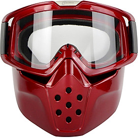 Vintage Motorcycle Helmet TPU Mask Retro Motorcycle Helmet Mask Goggles