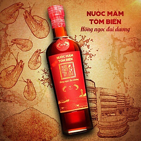 Nước Mắm Tĩn Tôm Biển 45N, Chai Thủy Tinh 500ml