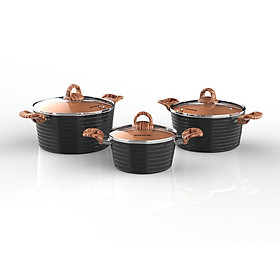 Mua Bộ nồi ceramic đáy từ SUNHOUSE SHG2003MCA (18-20-24 cm)