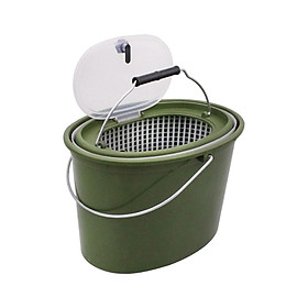 Live  Minnows Fishing Bucket Breathable Large Capacity Gear Easy to Carry Lightweight Fish Box for Caught Fish for Camping Fisherman
