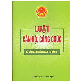 Hình ảnh Sách - Luật cán bộ, công chức và VBHD thi hành