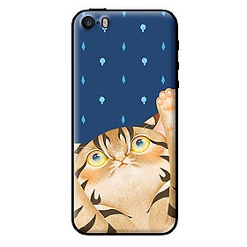Ốp in cho iPhone 5s Mèo Xanh - Hàng chính hãng