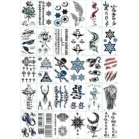 Combo 30 tờ hình xăm dán tatoo thời trang nhiều mẫu