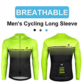 Đàn ông đi xe đạp áo dài tay áo sơ mi xe đạp toàn bộ xe đạp mtb quần áo xe đạp xe đạp trên núi quần áo thể thao quần áo Color: Beige Size: XXXL