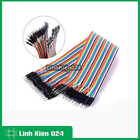 Mua Dây Nối 40P 7 Màu Dài 10Cm ( 2 Đầu Đực Đực )