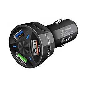 Mua Tẩu Sạc Nhanh Ô Tô 3 cổng USB 3.1A Cốc Sạc Nhanh Xe Hơ