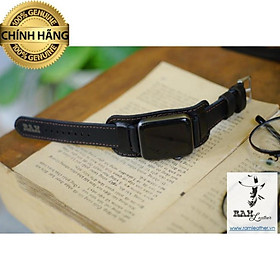 Tấm lót bundstrap da bò thật b1 đen tuyền - ram leather chính hãng