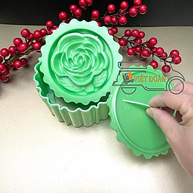 Mua Khuôn TRÒN Nhấn Xôi Hình Hoa Hồng  SEN 3D SIÊU SẮC NÉT - Nhiều SIZE dùng nhấn ấn tạo hình sắc nét