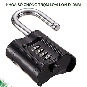 Mua Khóa số loại lớn D10mm chuyên dùng khóa cửa đi  cổng với 4 mã số có thể thay đổi được  vỏ hợp kim kẽm mạ chống gỉ