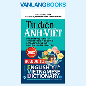 Sách Từ Điển Anh - Việt 80.000 Từ - Tái Bản 2026 - Vanlangbooks