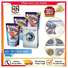 Vệ Sinh Máy Giặt, Bột Tẩy Lồng Máy Giặt Hàn Quốc Gói 450G - Siêu Tiện Dụng Dành Cho Máy Giặt