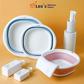 Mua Thau đa năng gấp gọn Chậu gấp gọn silicone thau rửa mặt tiết kiệm không gian  Chậu xếp gọn đi du lịch