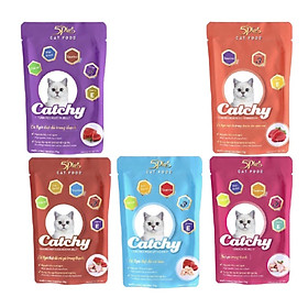 Combo 12 gói pate Catchy 70gram dành cho mèo Mix vị ngẫu nhiên